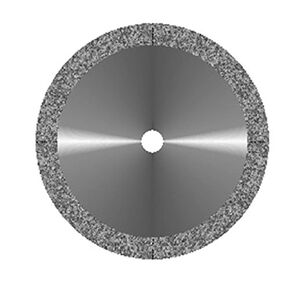 VAL-Lab D911H-220(355.514.220)/M Diamond Disks, Premium Quality, Super Flex, Double Sided/Mounted, Size 22 mm, Thickness 0.17 mm, 50 μm, Medium Grit