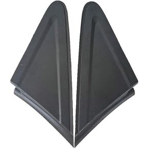 1 Pair Left + Right Car Side Mirror Corner Triangle Cover Trim Fit for Honda Civic 2012 2013 2014 2015 Black