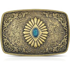 Belt Buckles Men Women Western - Mens Belt Buckle - Vintage Belt Buckles Western Belt Buckles for Men Woman Cowboy Cowgirl