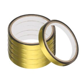 MECCANIXITY Floral Stem Wrap Tape Floral Tape 30yard Length 1/2 Inch Width for Bouquet Crafts Wedding Arrangement Pack of 6, Golden