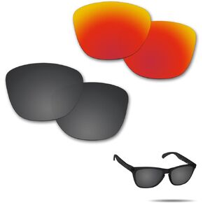 Anti-Saltwater Lenses Replacement for Oakley Frogskins Sunglasses 2 Pairs Packed