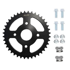 40/41/420 Chain Sprocket With 40 Tooth 40mm Bore Mini Bike Rear Drive Sprocket Compatible with Coleman CT200U CT200U-EX BT200X Baja Warrior Massimo MB200 MB165 212cc 196cc 200cc 6.5HP Mini Bike