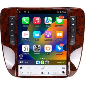12.1 Inch Android 11 Snapdragon 665 Car Radio Upgrade for GMC Yukon/Chevrolet Tahoe Silverado 2007-2012 Multimedia Player GPS Wireless Carplay 4G WiFi Touch Screen Stereo Replacement