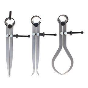 Utoolmart Spring Inside Outside Divider Caliper Set, 3 Piece 6" Quick Adjust Spring Caliper/Divider Set, Carbon Steel Measuring Tool Caliper, for Wood Turning Lathe Projects