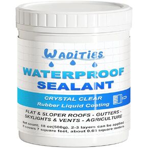 Invisible Waterproof Agent 18oz, Waterproof Insulating Sealant, Wall Bathroom Roof Waterproof Coating, Transparent Repairing Leak Waterproof Adhesive for Indoor and Outdoor