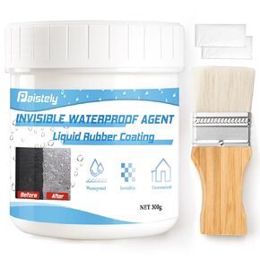 Waterproof Glue Sealant Clear 300g, Invisible Waterproof Agent, Super Strong Invisible Waterproof Anti-Leakage Agent, Waterproof Coating Suitable for Indoor and Outdoor Joints, Cracks and Leaks