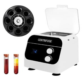 JIAWANSHUN 8x20ml Centrifuge Machine PRP Centrifuge Lab Benchtop Centrifuge,0-4000RPM Speed Adjustment,999mins Timing,LCD Display for Blood Serum/Fat Separator 110V US Plug