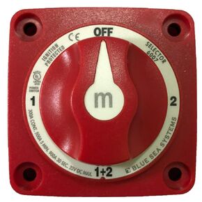 Blue Sea 6007 M-Series Mini Dual Battery Selector Switch 4 Position Marine Boat