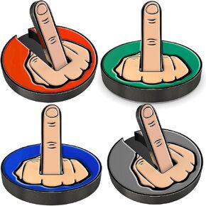 Ultimate Middle Finger Golf Ball Marker with Magnetic Hat Clip | Alignment Ball Mark | Funny Golf Accessories - Great Gift for Golf Lovers Golf Cap Premium Gifts - Golf Enthusiasts Gifts in Kuwait