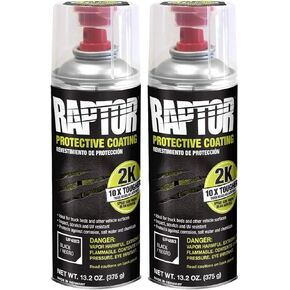 U-POL Raptor 2K Black Spray-On Truck Bedliner Aerosol 13.2 oz (2 Pack) in Kuwait