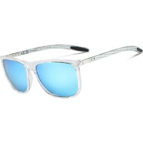 ZENOTTIC Square Polarized Sunglasses for Men Ultralight Carbon Fiber Sun Glasses Driving Fishing Golf Sports UV400 Protection