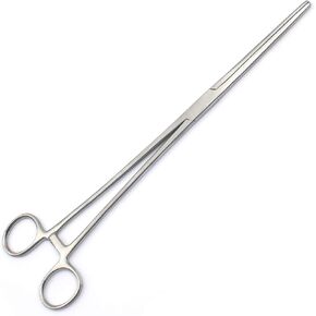 OdontoMed2011® 12-Inch Self-Locking Straight Forceps, Stainless Steel