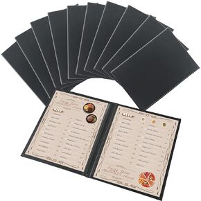 Restaurant Menu Cover Holders, Coffee (10, 6 View (8.5"x11"))