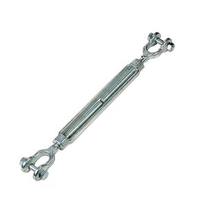 Hot Dipped Galvanized Steel Jaw and Jaw Turnbuckle, 3/8" x 6" Turnbuckle Heavy Duty, 1200 lbs Working Load Limit, 3/8" Threaded Diameter x 6in - Durable, Weather Resistant Turnbuckles