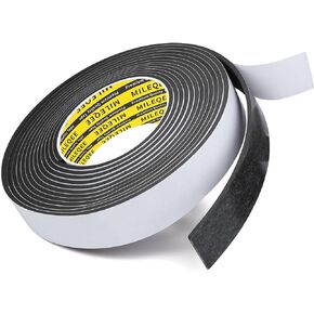 Single-Sided Adhesive Foam Tape EVA White, Multipurpose Sponge Sealing Strip Window Door Insulation Table Edge Protector Wall Bumper Guards, 0.8in x 16.4FT