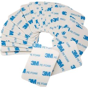 - ملصقات لاصقة مزدوجة الجوانب 3M 1600T للاستخدام الداخلي والخارجي، مقاومة للماء، للتركيب، رغوة البولي إيثيلين، تثبيت الأشياء، اللوحات، التطبيقات الدائمة - 0,98 بوصة × 1,96 بوصة (40 قطعة) in Kuwait