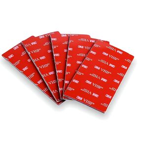 3M VHB - Rectangular Extra Strong Acrylic Foam Double-Sided Tape Pads, Water and High Temperature Resistance, for Auto, Home, and Office (1 in x 2 in) (15)