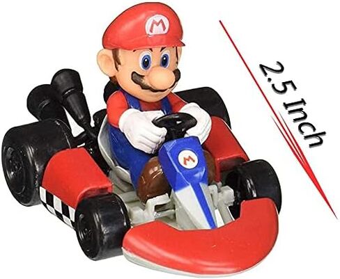 10 قطع من سيارات Supe Mari Bros Kart القابلة للسحب للخلف للدراجات النارية Lugi Yosi Toad Princes Peach Donkey Kong مقاس 2.5 بوصة هدية للأطفال (10 قطع) in Kuwait