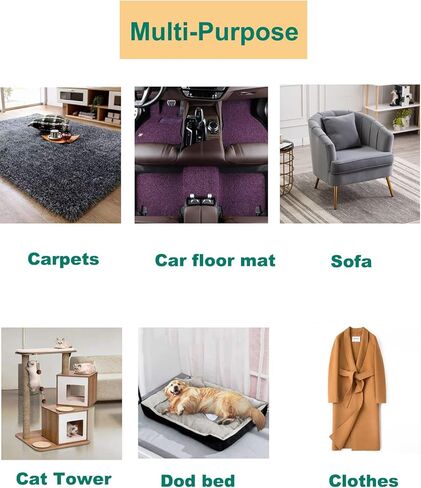 مزيل شعر الحيوانات الأليفة 3 عبوات، مزيل شعر الحيوانات الأليفة الاحترافي، قابل لإعادة الاستخدام، مزيل شعر الكلاب والقطط الأليفة المحمول للأريكة، أداة إزالة الوبر التجارية لحماية الأثاث وسجاد القدم in Kuwait