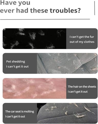 مزيل شعر الحيوانات الأليفة 3 عبوات، مزيل شعر الحيوانات الأليفة الاحترافي، قابل لإعادة الاستخدام، مزيل شعر الكلاب والقطط الأليفة المحمول للأريكة، أداة إزالة الوبر التجارية لحماية الأثاث وسجاد القدم in Kuwait