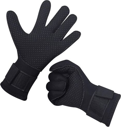 قفازات الغوص، 3 مم من النيوبرين بخمسة أصابع قفازات للرجال والنساء للغطس والتزلج على الماء والسباحة وركوب الأمواج وصيد الأسماك in Kuwait