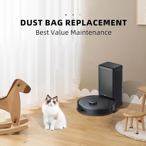 10 عبوات من أكياس الغبار لمحطة Eufy Clean X8 Pro / X10 Pro Omni Robot ذاتية التفريغ، جزء ملحقات حقيبة بديلة ذات سعة كبيرة للاستعمال مرة واحدة in Saudi Arabia