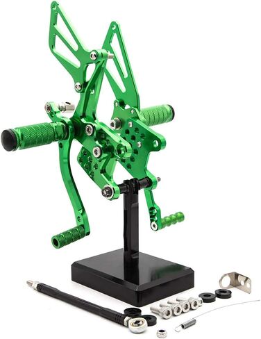 Motorcycle Aluminum Rearsets Foot pegs Rear sets Footrest Fit for Suzuki GSXR1000 2000 2001 2002 2003 2004 GSXR750 1996-2005 SV650/SV650S SV1000/S 1998-2014 (Black) in Saudi Arabia