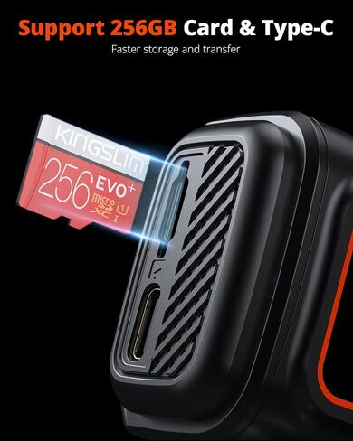 Kingslim D6 4K Dash Cam Front and Inside, New Version Cabin Dual Dash Uber Car Camera with WiFi & GPS, 3 Channel Dashcam Upgradeable, Type C Charging, 256GB Supported, Night Vision, Parking Monitor in Saudi Arabia