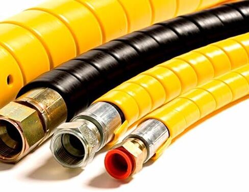 واقي خرطوم حلزوني مقطوع مسبقًا، 1.25 بوصة OD، طول 20 بوصة، بلاستيك Hdpe، أسود in Kuwait