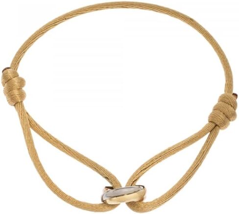 TRINITY BRACELET - 3 TONE (Gold Filled - Sterling Silver) Designer, high-end fashion, UNISEX, Statement Bracelet. Promise Bracelet and Trendy Gift for someone special! (Black) in Kuwait