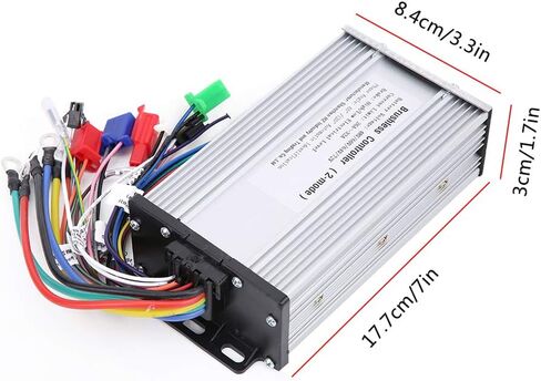 Alomejor Electric Bike Speed Brush Controller 48V 60V 64V 72V 1000W 1500W Brushless Controller for E Bike Speed Control in Saudi Arabia