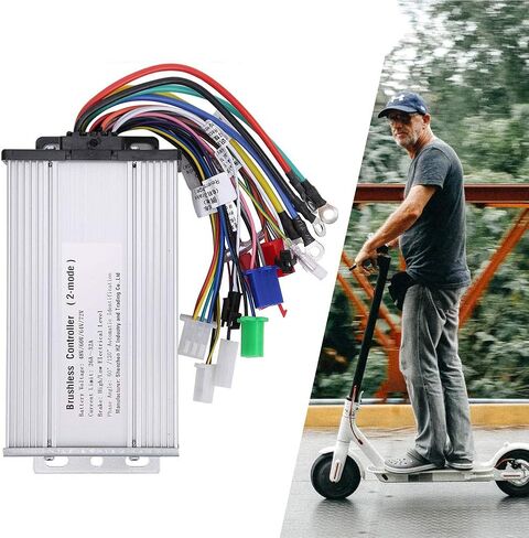 Alomejor Electric Bike Speed Brush Controller 48V 60V 64V 72V 1000W 1500W Brushless Controller for E Bike Speed Control in Saudi Arabia