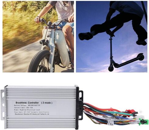 Alomejor Electric Bike Speed Brush Controller 48V 60V 64V 72V 1000W 1500W Brushless Controller for E Bike Speed Control in Saudi Arabia