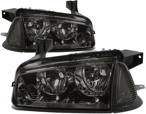 DNA MOTORING HL-OH-CHA05-4P-CH-CL1 Headlight Assembly Compatible with 06-10 Charger in Saudi Arabia