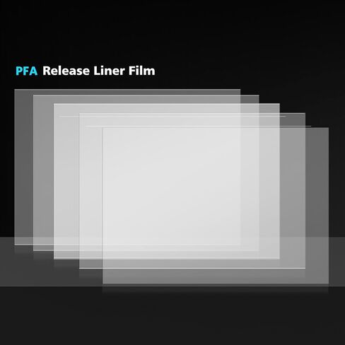 ELEGOO 5PCS PFA Release Liner Film لطابعة Saturn 2 & Saturn 3 LCD ثلاثية الأبعاد 273 * 176 مم، سمك 0.127 مم مع وظيفة إطلاق أقوى وانتقال الضوء بنسبة 95٪، متوافق مع Saturn 8K in Saudi Arabia