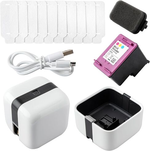 We R Memory Keepers, Printmaker Kit, Includes 1 Hand Held Printer, 1 Cartridge, 1 Wipe Handle, 10 Wipes, 1 Charging Cord and 1-Year Free Design Subscription, for Label Making, Signs, Tags, and More in Saudi Arabia