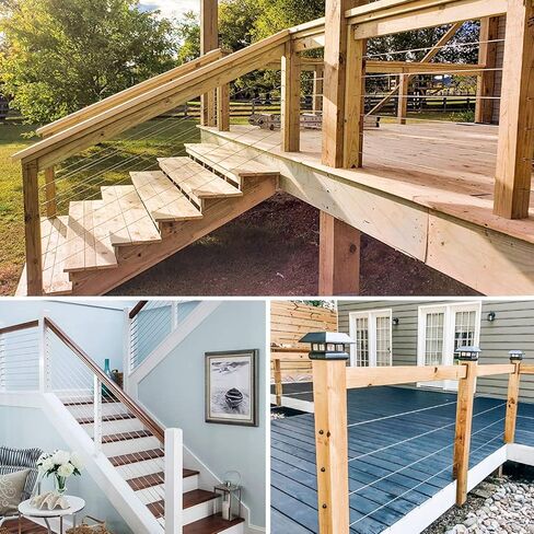 TooTaci 3/16 Wire Rope 100ft & M6 Turnbuckle Hook and Eye,304 Stainless Steel Cable 1/8 Thru 3/16 PVC Coated Wire Cable,Heavy Duty Turnbuckle Tensioner Kit for Lights Hanging,Cable Railing,Clothesline in Kuwait