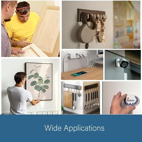 - ملصقات لاصقة مزدوجة الجوانب 3M 1600T للاستخدام الداخلي والخارجي، مقاومة للماء، للتركيب، رغوة البولي إيثيلين، تثبيت الأشياء، اللوحات، التطبيقات الدائمة - 0,98 بوصة × 1,96 بوصة (40 قطعة) in Kuwait