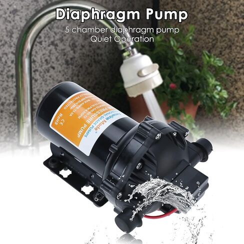 Amarine Made Water Pressure Diaphragm Pump 12V 15.0 LPM 4.0 GPM 60PSI for Caravan/rv/Boat/Marine in Saudi Arabia