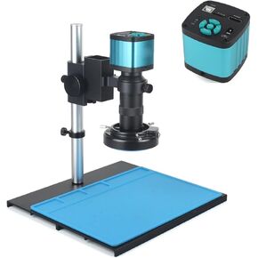 Microscope Kit 48mp 4K USB فيديو أحادي المجهر الكاميرا أحادية العدل Continus Zoom 180x C-Mount Mount Lens (مجموعة واحدة B Set 180x) in Kuwait