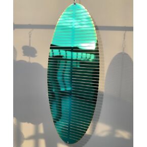 Wind Spinners Outdoor for Yard Decorations, Smooth Spinning, Stainless Steel Spinner for Yard, Outdoor Hanging (Helix Deep Green) in Saudi Arabia