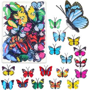 40 Packs Butterfly Thumb Tacks, Decorative Thumb Tacks Colorful Cute Push Pins Butterfly Thumbtacks for Photo Wall Cork Board Bulletin Board Home Office Decor Cubicle Decorations in Kuwait