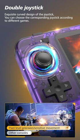 R36H Portable Handheld Video Game Console with 20,000 Plus Games Retro Video Games with Simulators for NES, GBA, MD, SFC, MAME, PSP, PS1, GB, NDS, N64 and CPS (Transparent Green) in Kuwait