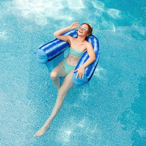Big Joe Noodle Sling, No Inflation Needed, Pool Float with Armrests, Quick Draining Fabric, Cup Holder in Saudi Arabia