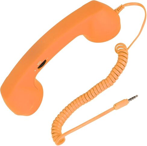 Cordless Retro Telephone Handset, Radiation Proof USB Handset for Cell Phones, Black (#3) in Saudi Arabia