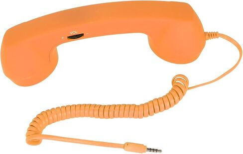 Cordless Retro Telephone Handset, Radiation Proof USB Handset for Cell Phones, Black (#3) in Saudi Arabia