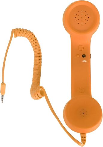Cordless Retro Telephone Handset, Radiation Proof USB Handset for Cell Phones, Black (#3) in Saudi Arabia