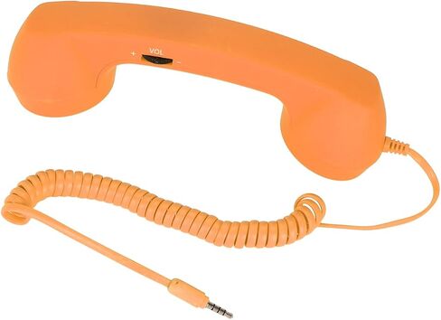 Cordless Retro Telephone Handset, Radiation Proof USB Handset for Cell Phones, Black (#3) in Saudi Arabia