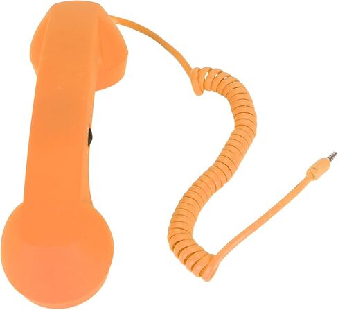 Cordless Retro Telephone Handset, Radiation Proof USB Handset for Cell Phones, Black (#3) in Saudi Arabia