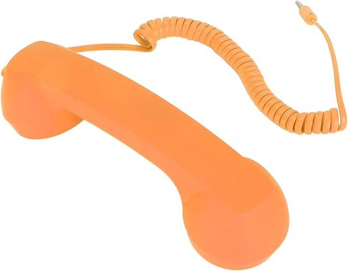 Cordless Retro Telephone Handset, Radiation Proof USB Handset for Cell Phones, Black (#3) in Saudi Arabia